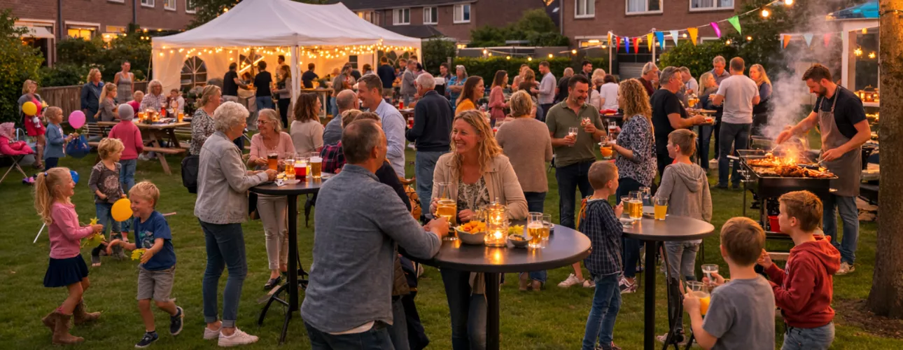 Buurtfeest organiseren met Partytentverhuur Haaglanden