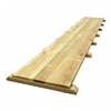 Houten tentvloer 32 m2 zelf leggen