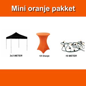 Mini oranje feestpakket