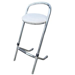 Barkruk Wit / RVS frame