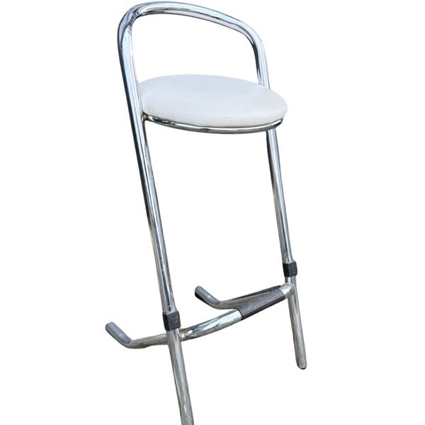 Barkruk Wit / RVS frame Barkruk Wit / RVS frame