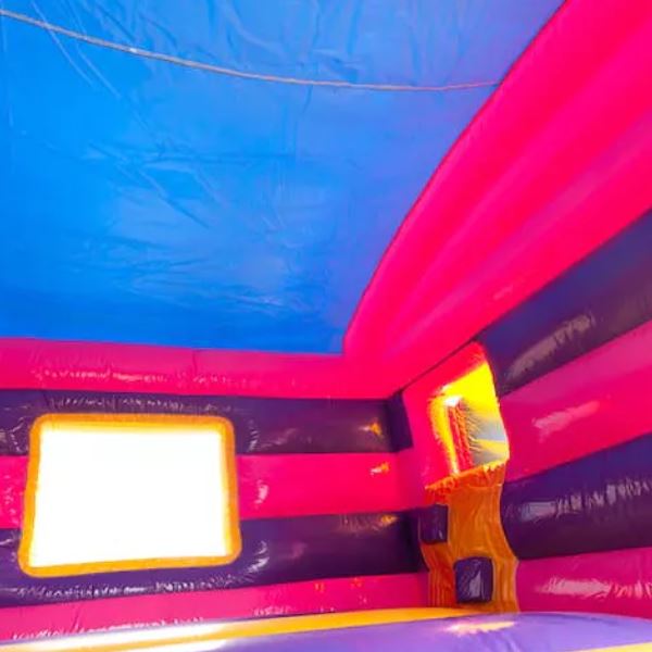 Springkussen prinses met glijbaan 6x4m