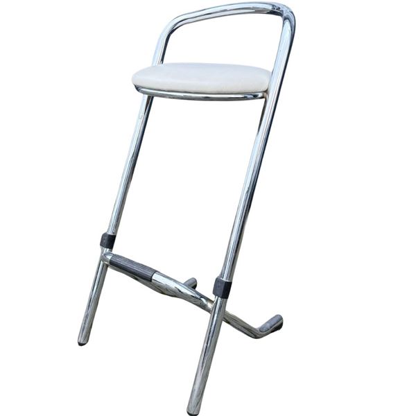 Barkruk Wit / RVS frame Barkruk Wit / RVS frame