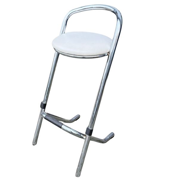 Barkruk Wit / RVS frame Barkruk Wit / RVS frame