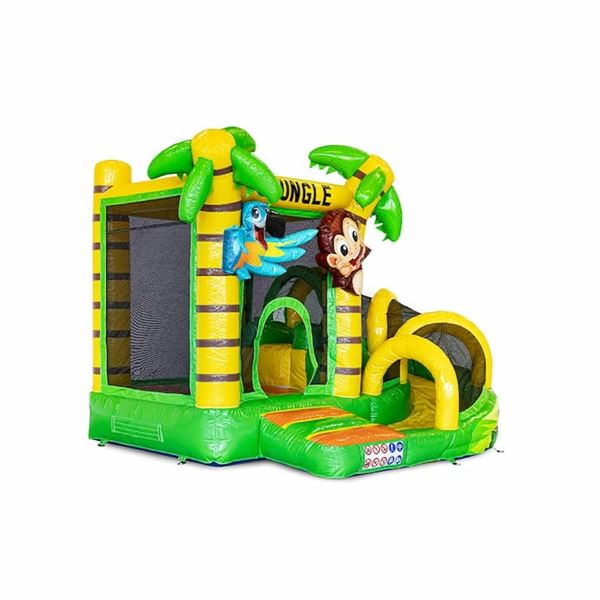 Springkussen XS Jungle met glijbaan Springkussen XS Jungle met glijbaan huren in Haaglanden